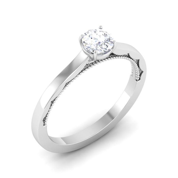0.50 ct Natural Diamond Solitaire Engagement Wedding Rings 14k Gold - Image 1