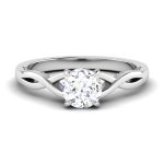 0.75 ct Natural Diamond Solitaire Engagement Wedding Rings 14k Gold - Image 2