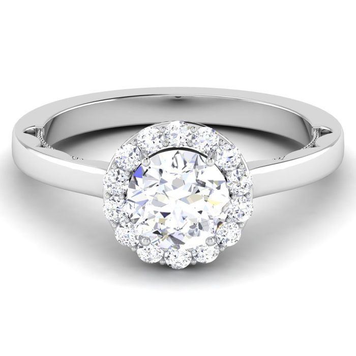 0.93 ct Natural Diamond Solitaire Engagement Wedding Rings 14k Gold - Image 2