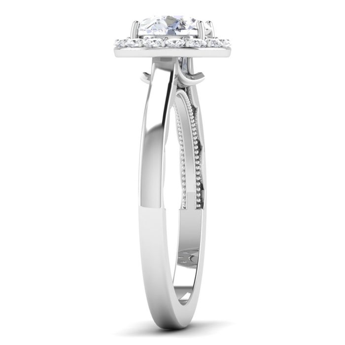 0.93 ct Natural Diamond Solitaire Engagement Wedding Rings 14k Gold - Image 4