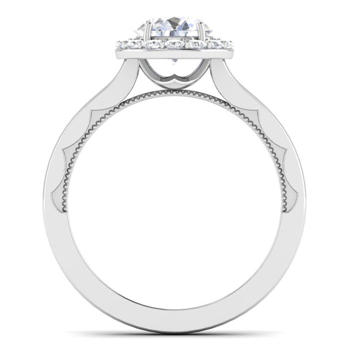 0.93 ct Natural Diamond Solitaire Engagement Wedding Rings 14k Gold - Image 5