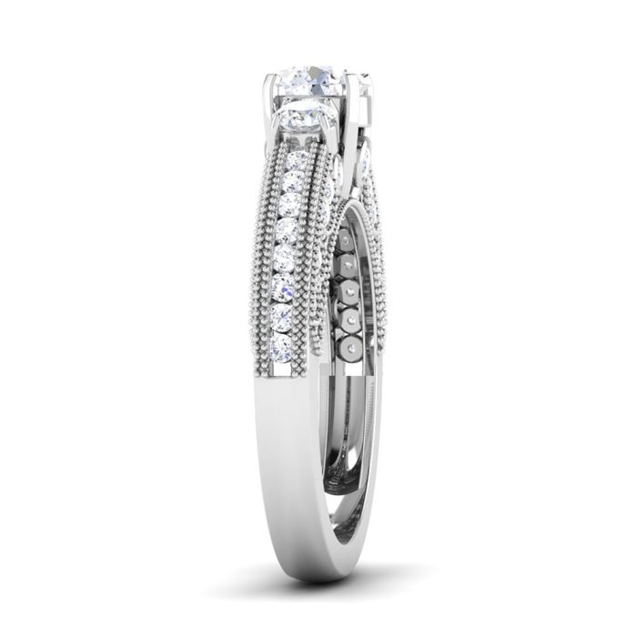 1.27 ct Natural Diamond Solitaire Engagement Wedding Rings 14k Gold - Image 4