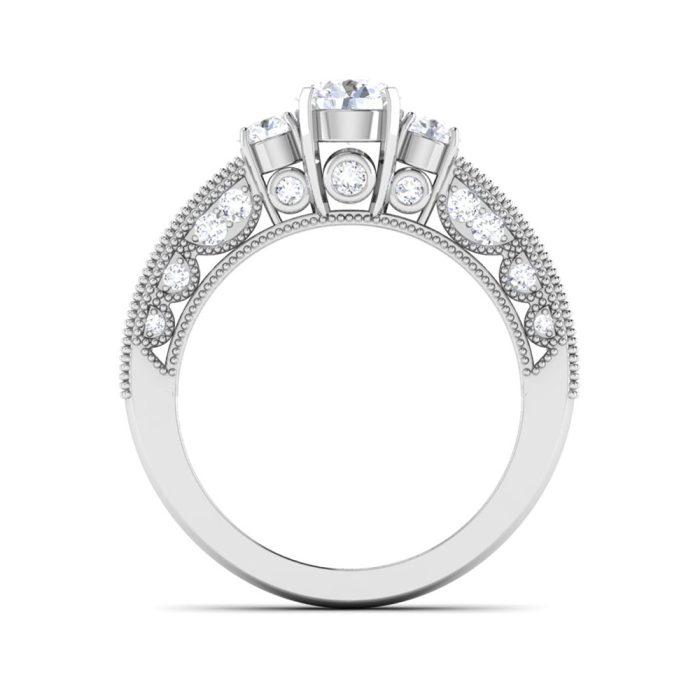 1.27 ct Natural Diamond Solitaire Engagement Wedding Rings 14k Gold - Image 5