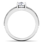 1.00 ct Natural Diamond Solitaire Engagement Wedding Rings 14k Gold - Image 5