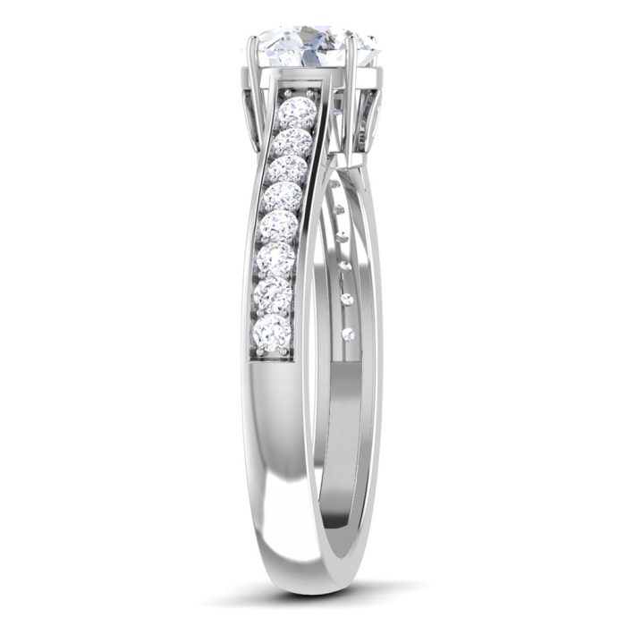 1.00 ct Natural Diamond Solitaire Engagement Wedding Rings 14k Gold - Image 4