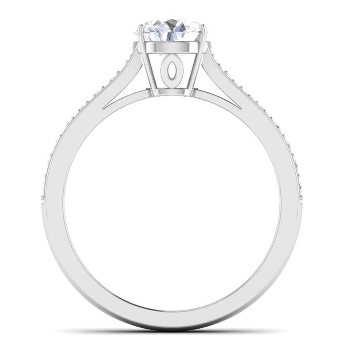 1.00 ct Natural Diamond Solitaire Engagement Wedding Rings 14k Gold - Image 5