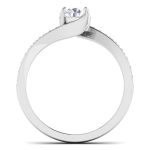 0.77 ct Natural Diamond Solitaire Engagement Wedding Rings 14k Gold - Image 5