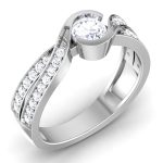 0.73 ct Natural Diamond Solitaire Engagement Wedding Rings 14k Gold