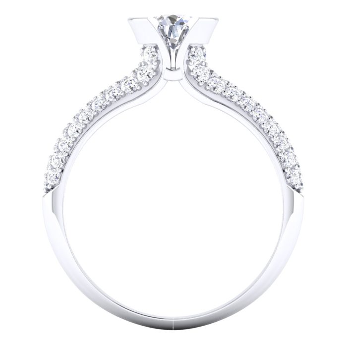 1.00 ct Natural Diamond Solitaire Engagement Wedding Rings 14k Gold - Image 5