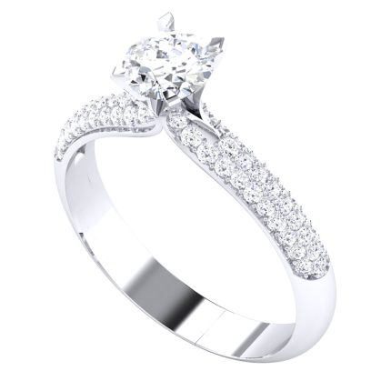 0.73 ct Natural Diamond Solitaire Engagement Wedding Rings 14k Gold