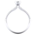 0.73 ct Natural Diamond Solitaire Engagement Wedding Rings 14k Gold - Image 5