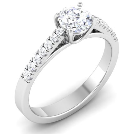 0.73 ct Natural Diamond Solitaire Engagement Wedding Rings 14k Gold