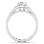 0.73 ct Natural Diamond Solitaire Engagement Wedding Rings 14k Gold - Image 5