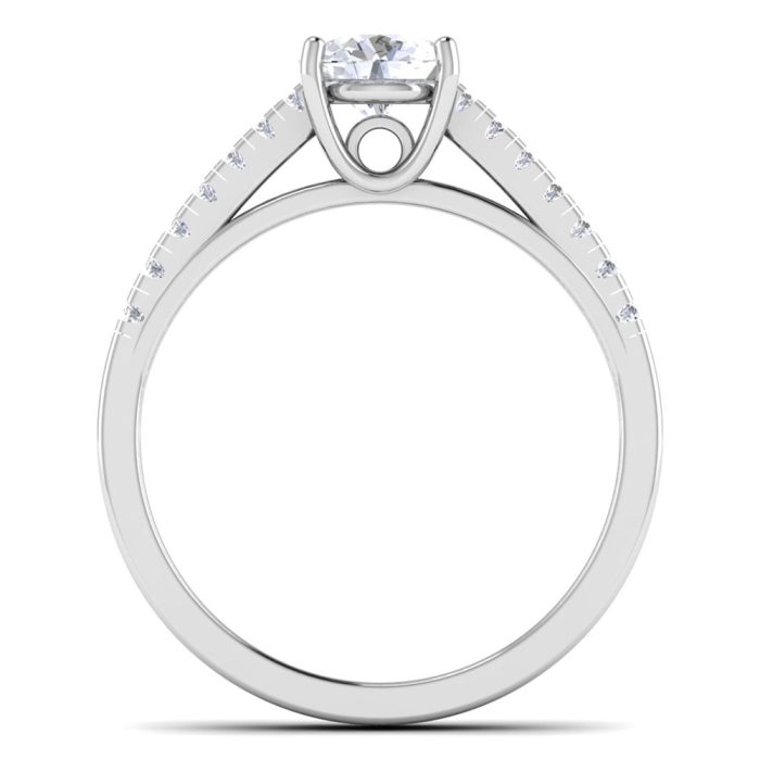 0.73 ct Natural Diamond Solitaire Engagement Wedding Rings 14k Gold - Image 5