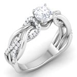 0.91 ct Natural Diamond Solitaire Engagement Wedding Rings 14k Gold