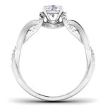 0.91 ct Natural Diamond Solitaire Engagement Wedding Rings 14k Gold - Image 5