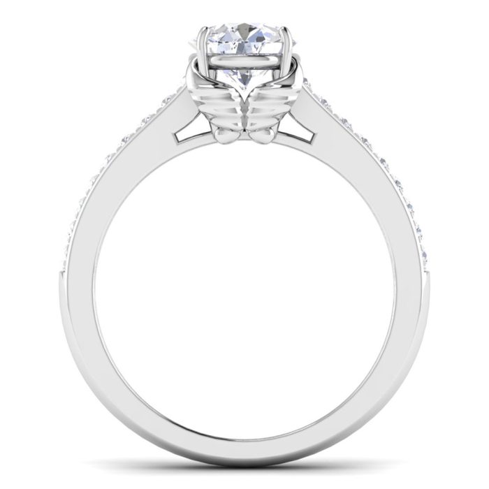 0.94 ct Natural Diamond Solitaire Engagement Wedding Rings 14k Gold - Image 5