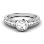 0.65 ct Natural Diamond Solitaire Engagement Wedding Rings 14k Gold - Image 2