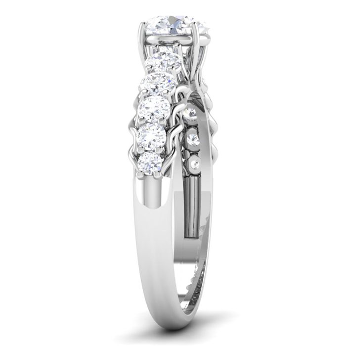 1.00 ct Natural Diamond Solitaire Engagement Wedding Rings 14k Gold - Image 4