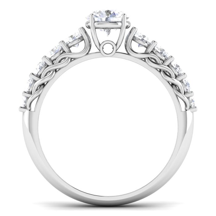 1.00 ct Natural Diamond Solitaire Engagement Wedding Rings 14k Gold - Image 5