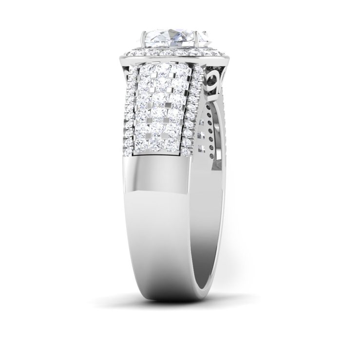 3.33 ct Natural Diamond Solitaire Engagement Wedding Rings 14k Gold - Image 4