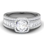 1.00 ct Natural Diamond Solitaire Engagement Wedding Rings 14k Gold - Image 2