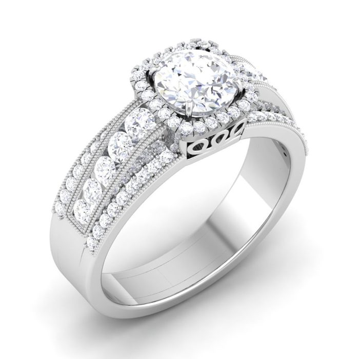 1.00 ct Natural Diamond Solitaire Engagement Wedding Rings 14k Gold - Image 1