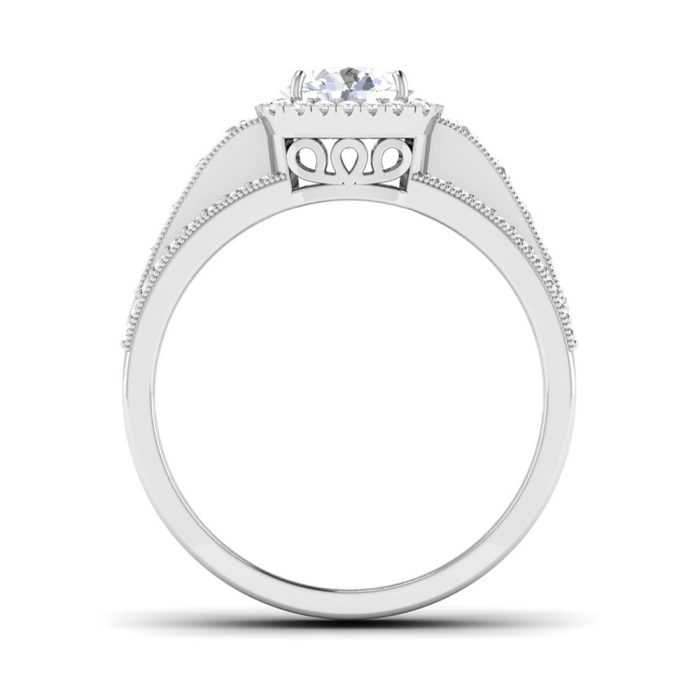 1.00 ct Natural Diamond Solitaire Engagement Wedding Rings 14k Gold - Image 5