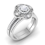 0.53 ct Natural Diamond Solitaire Engagement Wedding Rings 14k Gold