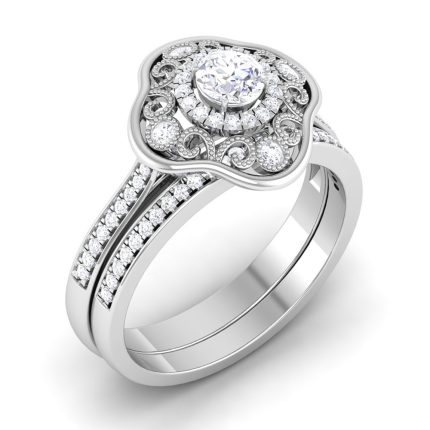 0.53 ct Natural Diamond Solitaire Engagement Wedding Rings 14k Gold