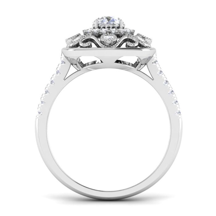 0.83 ct Natural Diamond Solitaire Engagement Wedding Rings 14k Gold - Image 5