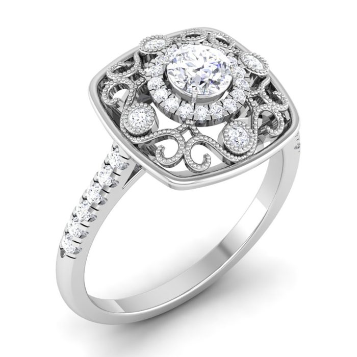 0.50 ct Natural Diamond Solitaire Engagement Wedding Rings 14k Gold - Image 1