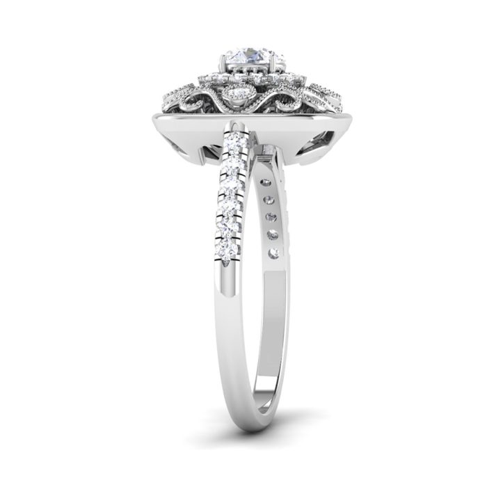 0.50 ct Natural Diamond Solitaire Engagement Wedding Rings 14k Gold - Image 4