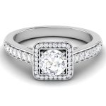 0.86 ct Natural Diamond Solitaire Engagement Wedding Rings 14k Gold - Image 2