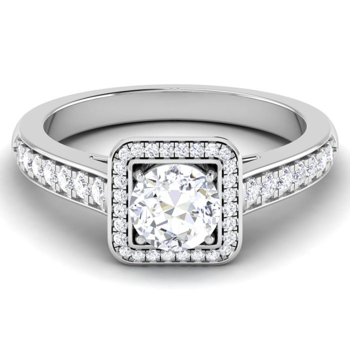 0.86 ct Natural Diamond Solitaire Engagement Wedding Rings 14k Gold - Image 2