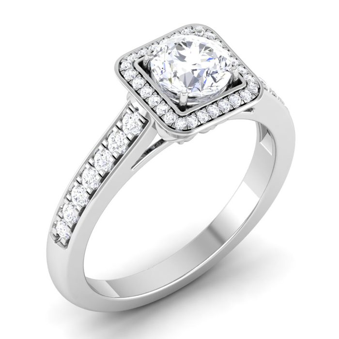 0.86 ct Natural Diamond Solitaire Engagement Wedding Rings 14k Gold - Image 1
