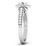 0.86 ct Natural Diamond Solitaire Engagement Wedding Rings 14k Gold - Image 4