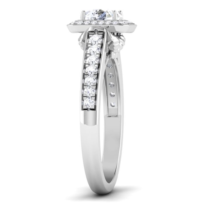 0.86 ct Natural Diamond Solitaire Engagement Wedding Rings 14k Gold - Image 4