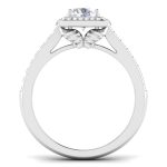 0.86 ct Natural Diamond Solitaire Engagement Wedding Rings 14k Gold - Image 5