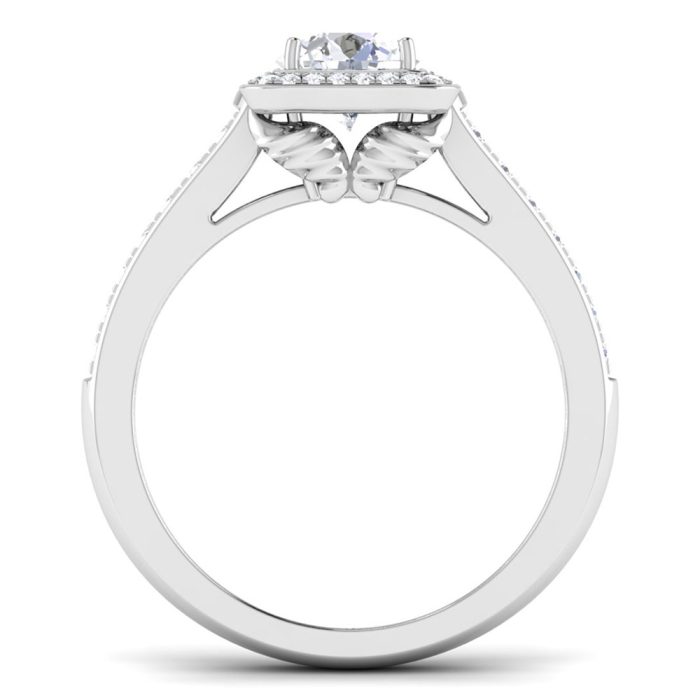 0.86 ct Natural Diamond Solitaire Engagement Wedding Rings 14k Gold - Image 5