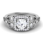 0.91 ct Natural Diamond Solitaire Engagement Wedding Rings 14k Gold - Image 2
