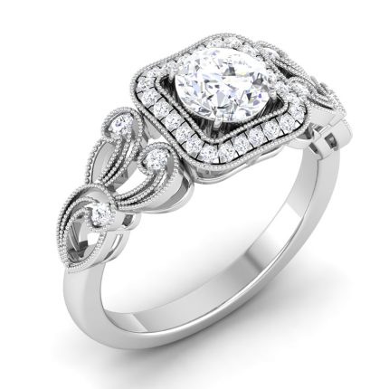 0.91 ct Natural Diamond Solitaire Engagement Wedding Rings 14k Gold