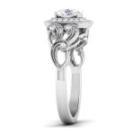 0.91 ct Natural Diamond Solitaire Engagement Wedding Rings 14k Gold - Image 4