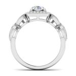0.91 ct Natural Diamond Solitaire Engagement Wedding Rings 14k Gold - Image 5