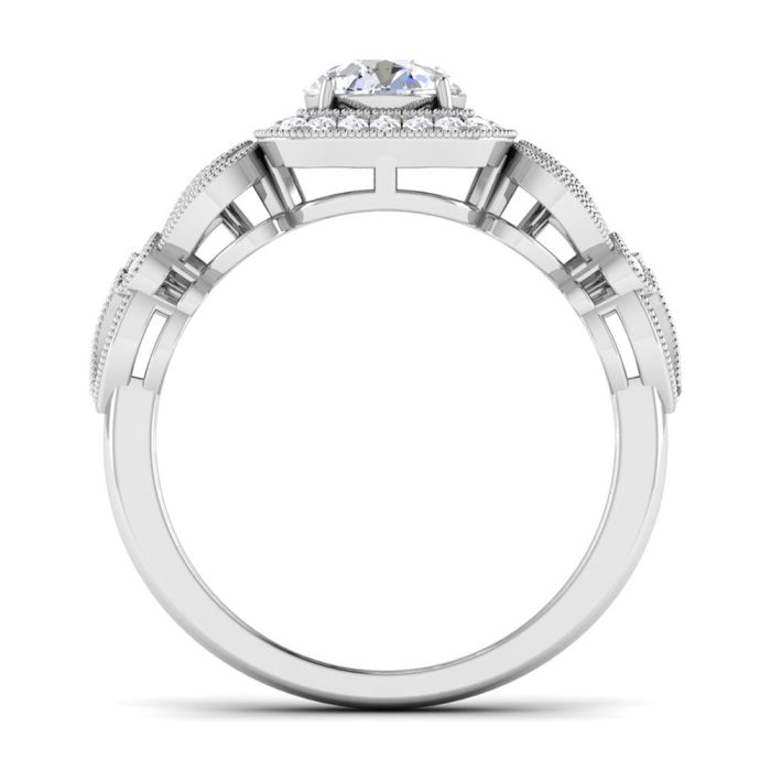 0.91 ct Natural Diamond Solitaire Engagement Wedding Rings 14k Gold - Image 5
