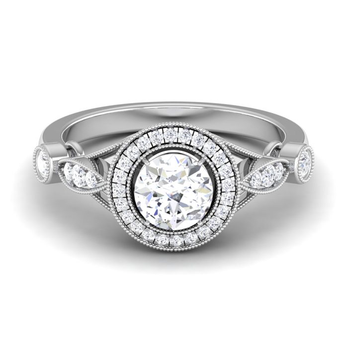 1.00 ct Natural Diamond Solitaire Engagement Wedding Rings 14k Gold - Image 2