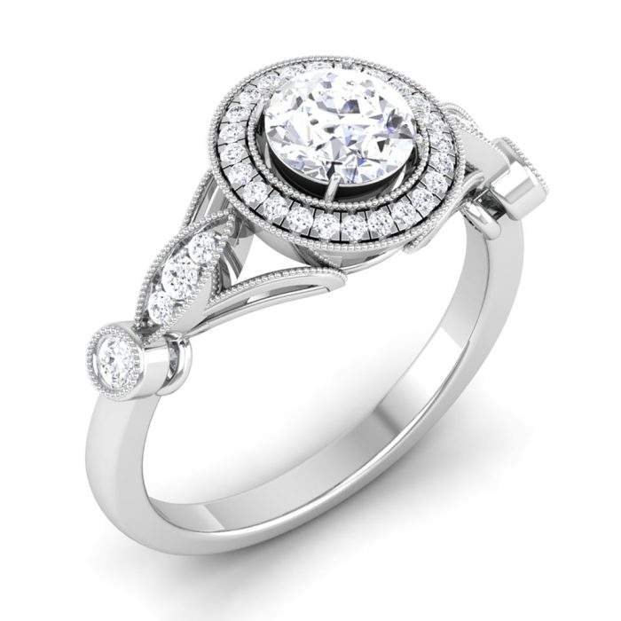 1.00 ct Natural Diamond Solitaire Engagement Wedding Rings 14k Gold - Image 1