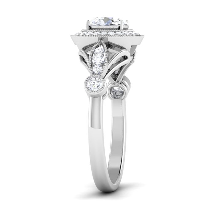 1.00 ct Natural Diamond Solitaire Engagement Wedding Rings 14k Gold - Image 4