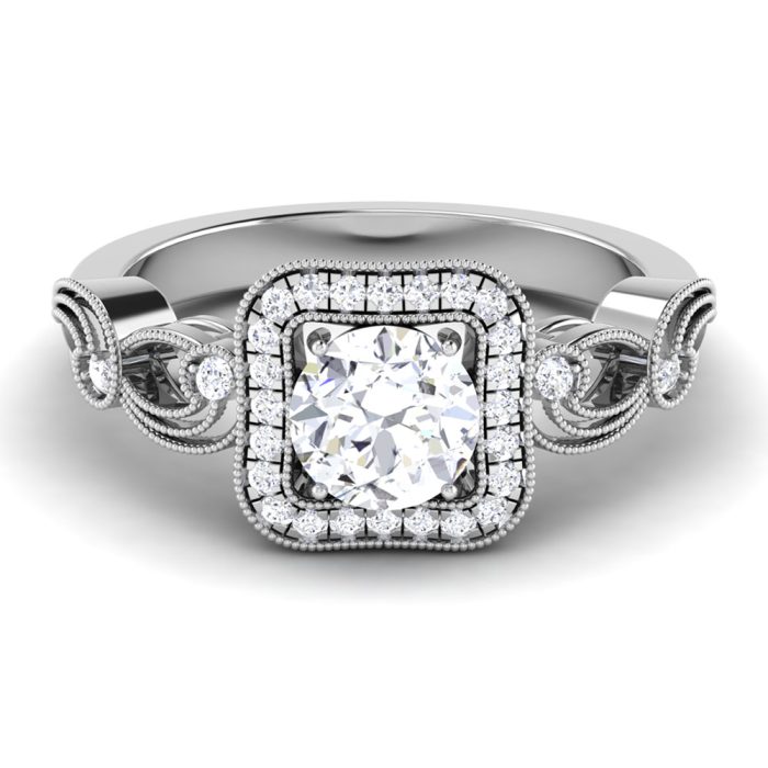 0.90 ct Natural Diamond Solitaire Engagement Wedding Rings 14k Gold - Image 2