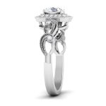 0.90 ct Natural Diamond Solitaire Engagement Wedding Rings 14k Gold - Image 4